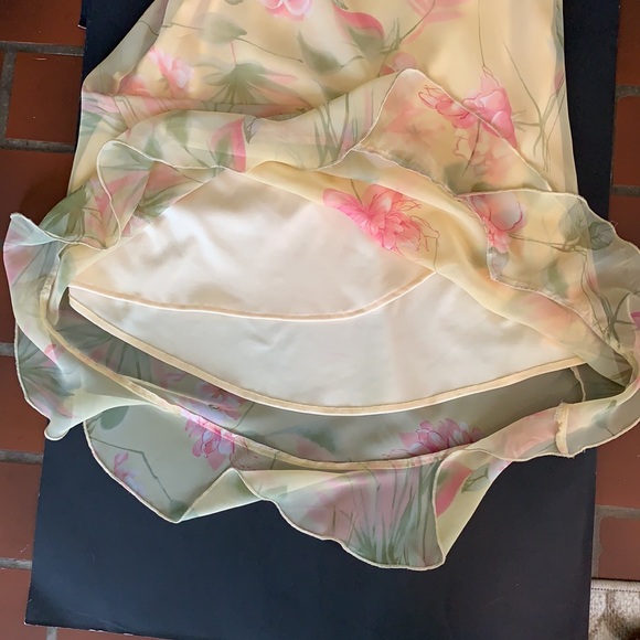 Delicate Look -Floral Maxi Lined Sleeveless Dress - Picture 4 of 9